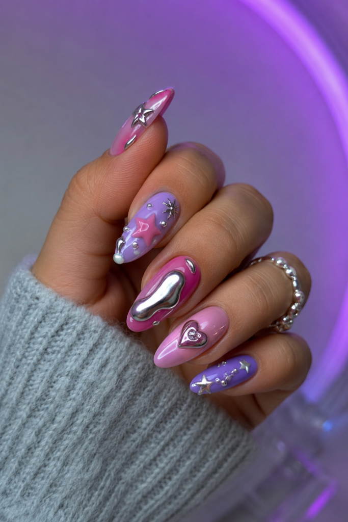 20 Colorful Nail Designs That Are Taking Over Pinterest in 2026 18