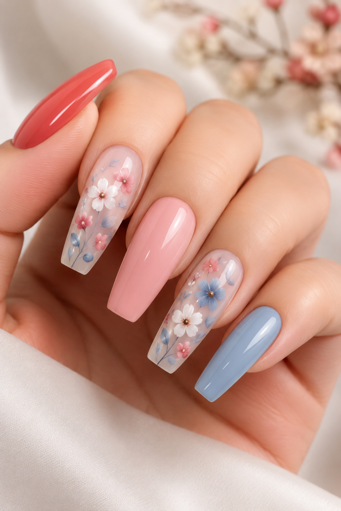 14 Gorgeous Floral Nail Designs You'll Want to Try This Season 4