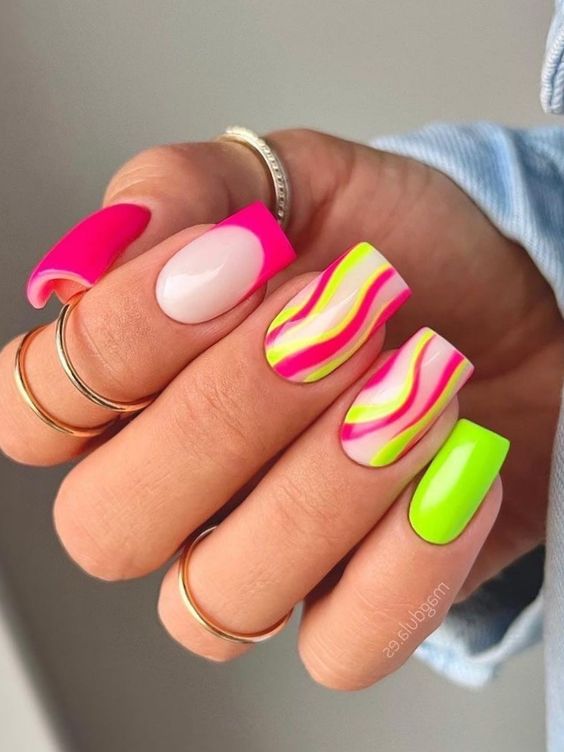 23 Stunning Neon Nail Designs That Will Make Your Hands Impossible to Ignore ✨ 7