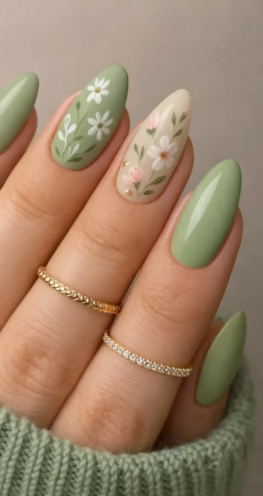 18 Gorgeous Floral Nail Ideas You'll Want to Copy This Season 04