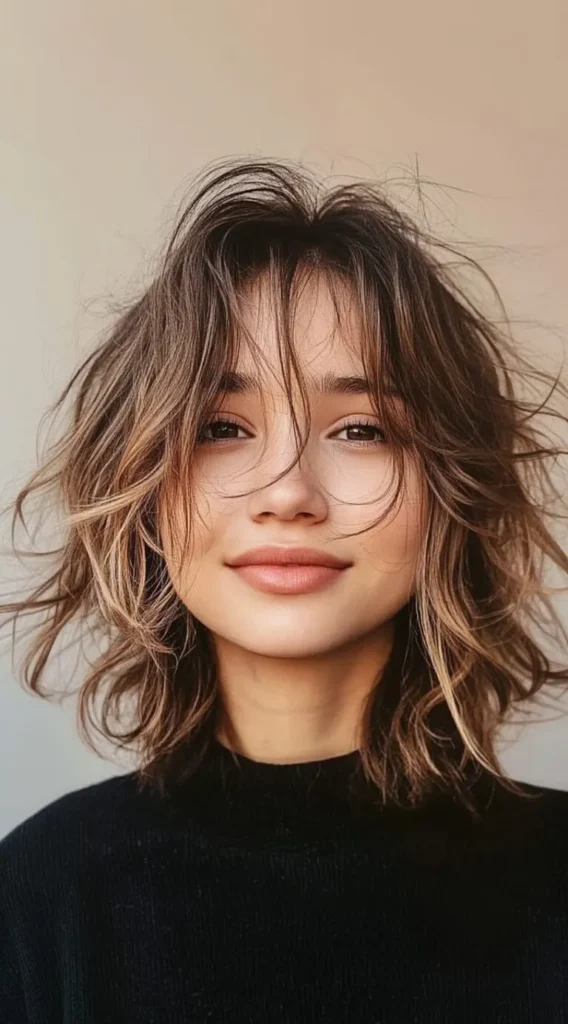 23 Shaggy Bob Hairstyles for Fine Hair and Round Faces That Add Instant Shape and Volume 11
