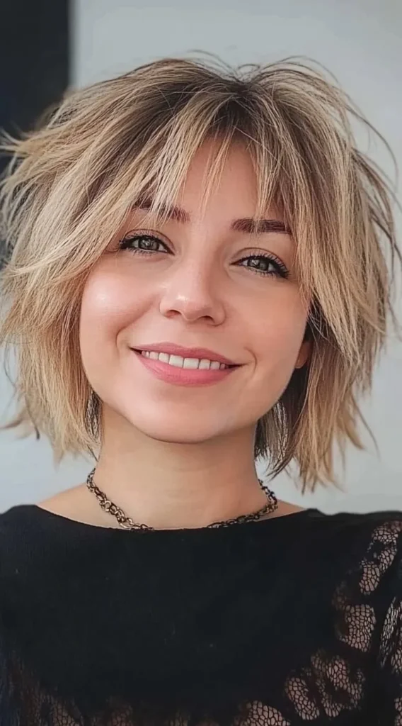 23 Shaggy Bob Hairstyles for Fine Hair and Round Faces That Add Instant Shape and Volume 12