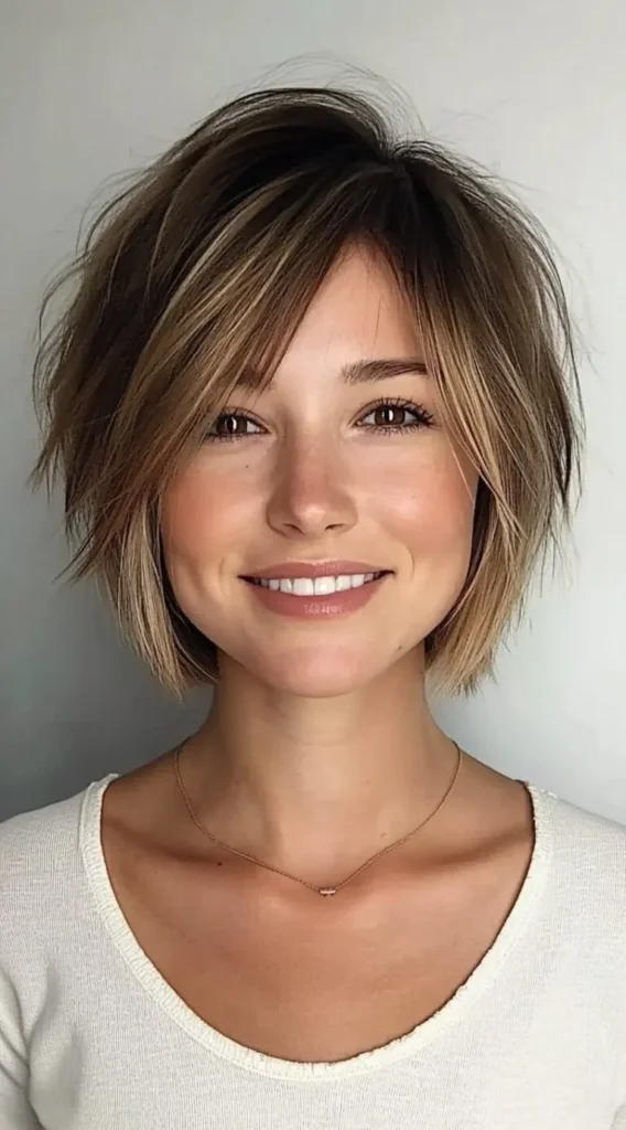 23 Shaggy Bob Hairstyles for Fine Hair and Round Faces That Add Instant Shape and Volume 14