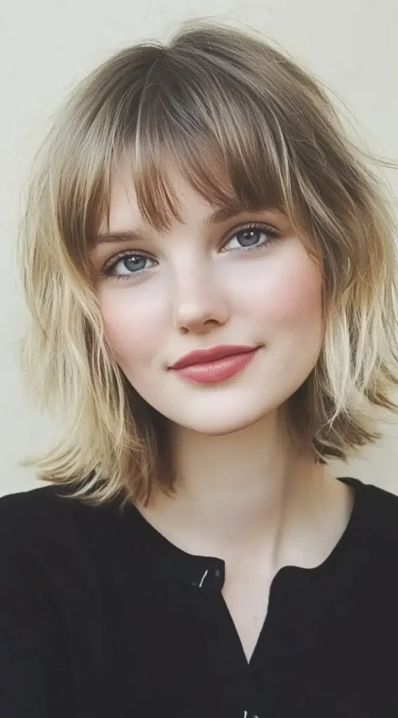 23 Shaggy Bob Hairstyles for Fine Hair and Round Faces That Add Instant Shape and Volume 15