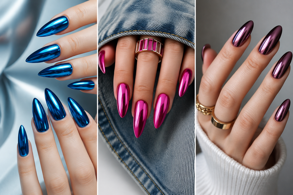 16 chrome nail looks you'll want to save for later