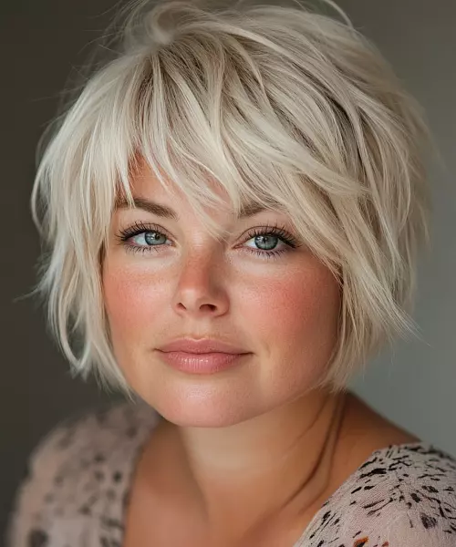 23 Shaggy Bob Hairstyles for Fine Hair and Round Faces That Add Instant Shape and Volume 17