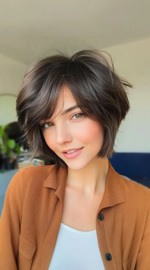 23 Shaggy Bob Hairstyles for Fine Hair and Round Faces That Add Instant Shape and Volume 18