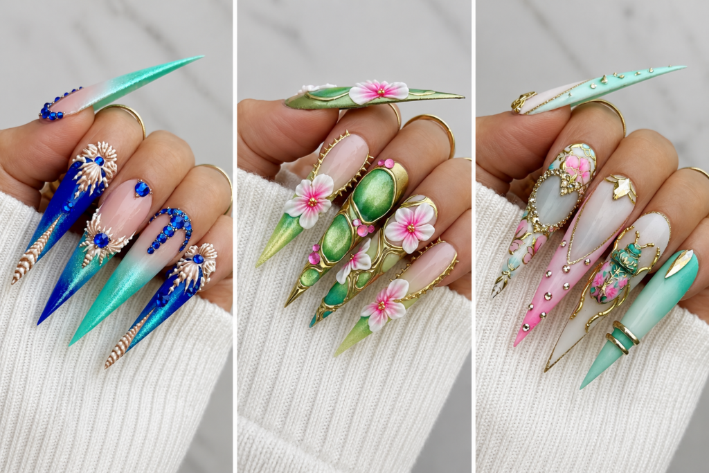 19 show stopping long stiletto nail designs that will make everyone stop and stare (2026 edition)