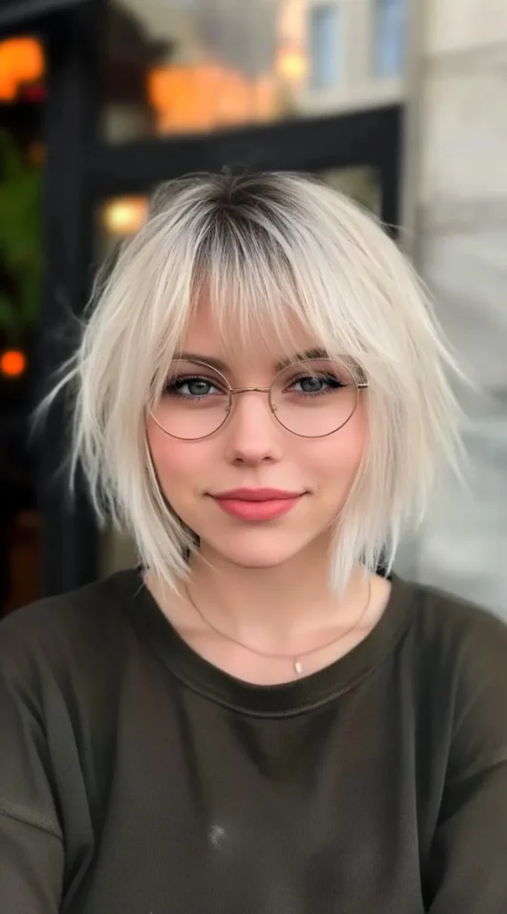 23 Shaggy Bob Hairstyles for Fine Hair and Round Faces That Add Instant Shape and Volume 20