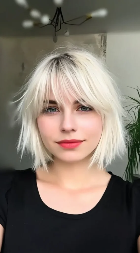 23 Shaggy Bob Hairstyles for Fine Hair and Round Faces That Add Instant Shape and Volume 3