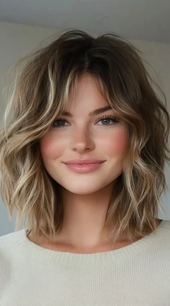 23 Shaggy Bob Hairstyles for Fine Hair and Round Faces That Add Instant Shape and Volume 7